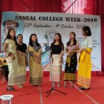 Organised Group song competition during College week celebration