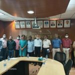 Visit of a team of experts from the College to the Tripura University on 1st July 2021 regarding Aquaculture Consultancy