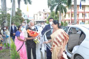 Reception of Hon'ble Minister by Hon'ble Vice-Chancellor