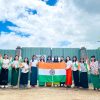 Students of College of Food Technology, CAU, Lamphelpat celebrating 75 years of India’s Independence with the Tricolour as part of Har Ghar Tiranga campaign.