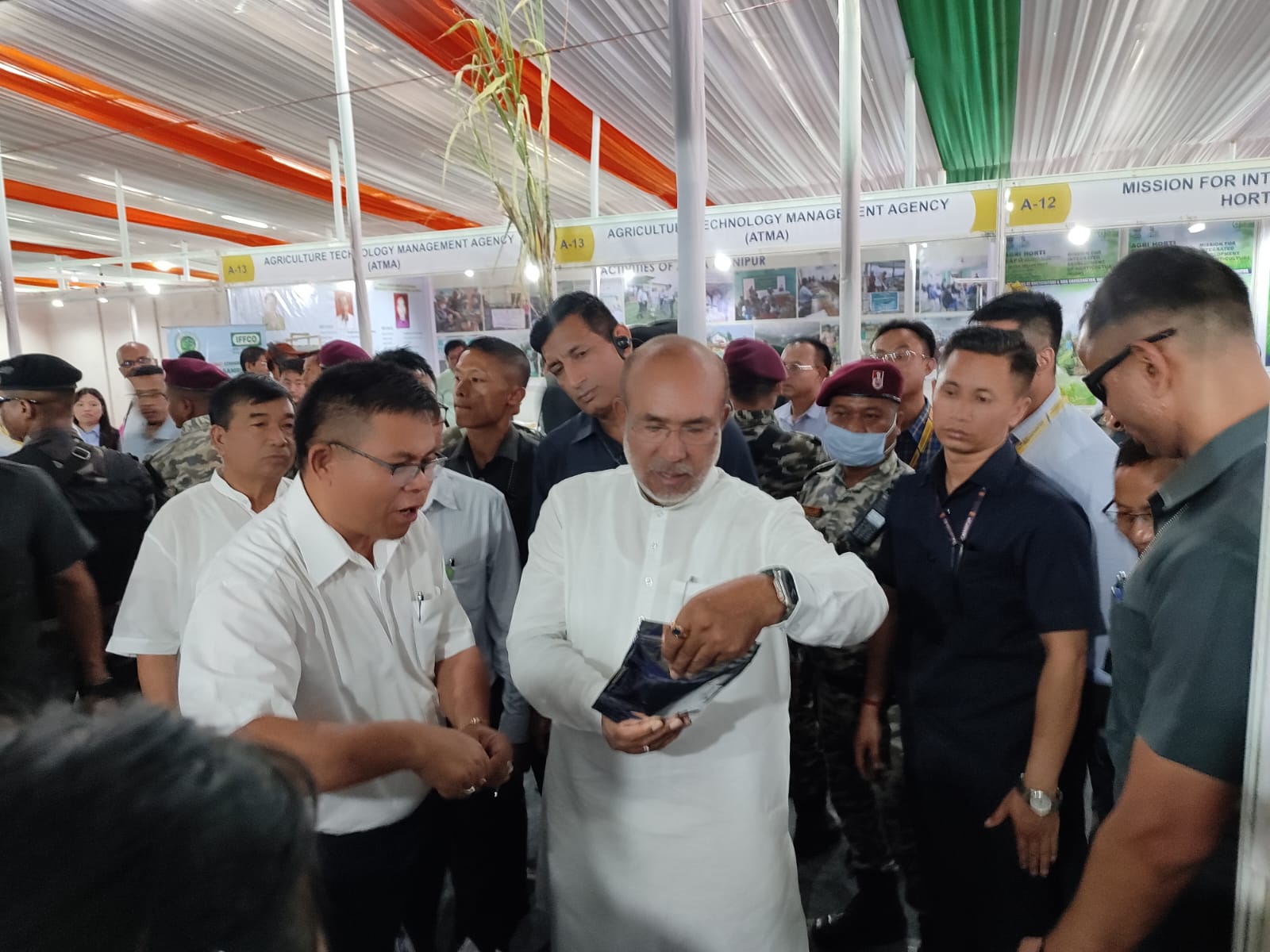 College of Food Technology, CAU, Imphal during the inaugural programme of Agri-Horti Expo