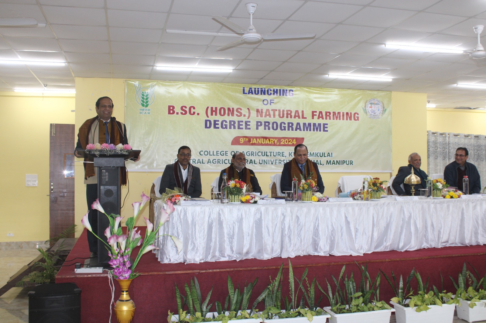 Launch of New Degree, B.Sc. (Hons) in Natural Farming Program by DG, ICAR