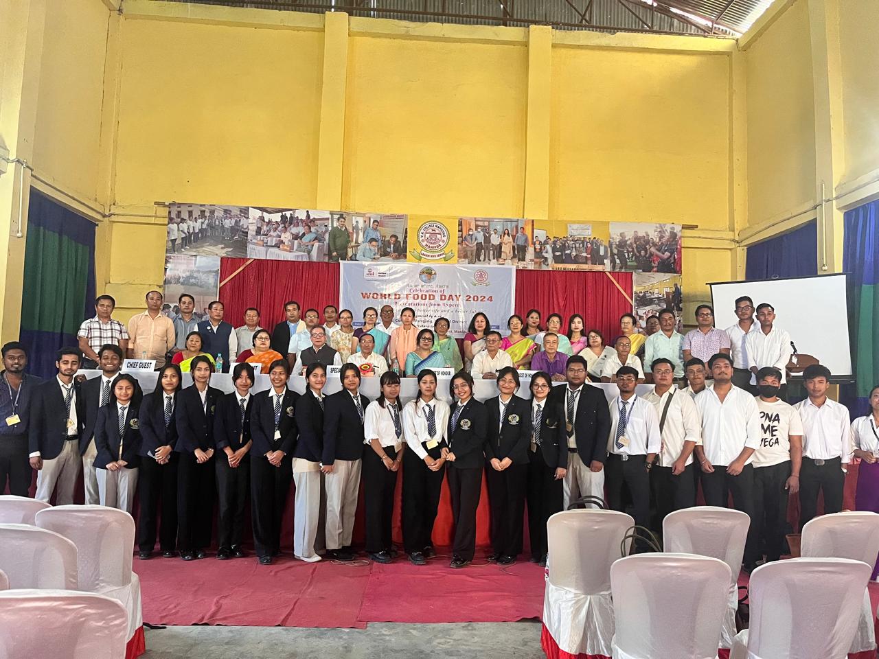 Faculties & 4th Year Students of COFT, Lamphelpat participated in the World Food Day, 2024 held on 16.10.2024 at Y.K. College, Wangjing, Thoubal Dist. under Manipur University organized by Association of Food Scientists & Technologists (India), Manipur Chapter, Imphal.