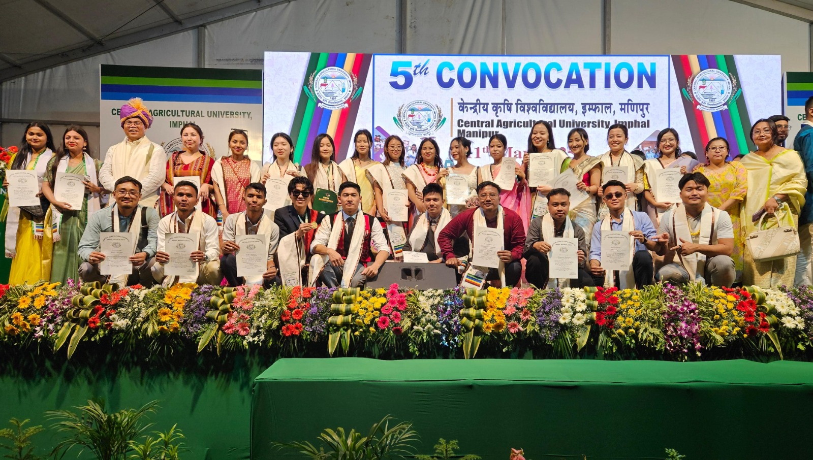 Participation in the 5th Convocation of CAU, Imphal held on 11th May, 2025 at College of Fisheries, Lembucherra, Tripura