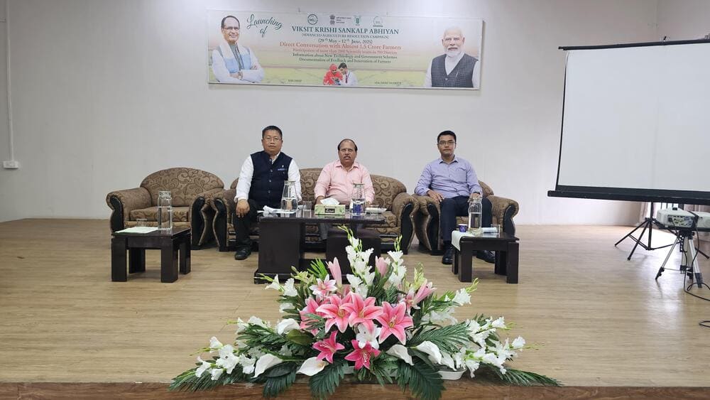 District level Vikshit Krishi Sankalp Abhiyan launched by Paul L Khuma, Deputy Commissioner, Serchhip District, Mizoram. 