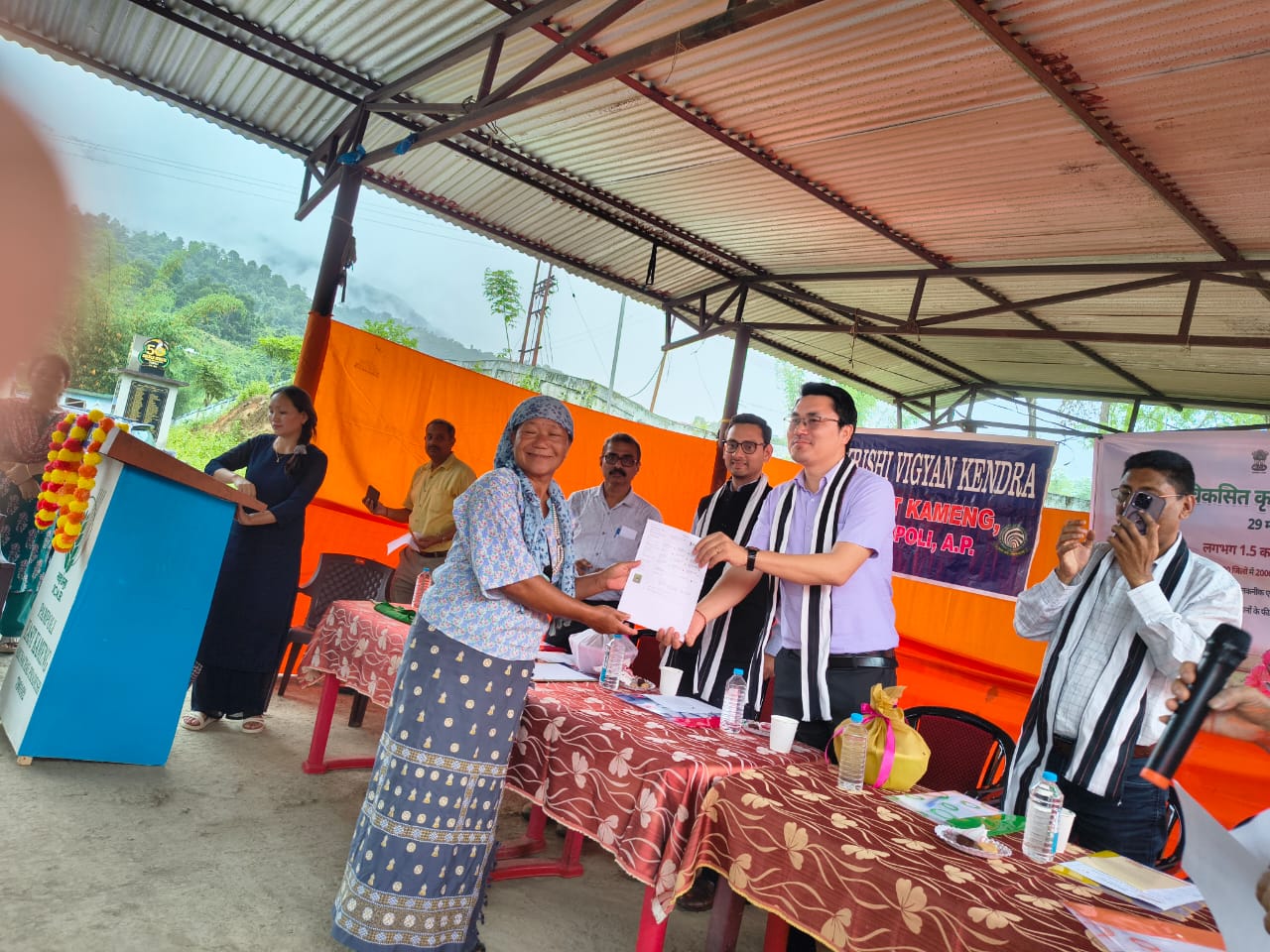 Viksit Krishi Sankalp Abhiyan(VKSA) at KVK, East Kameng, Pampoli commenced with the arrival and registration of farmers