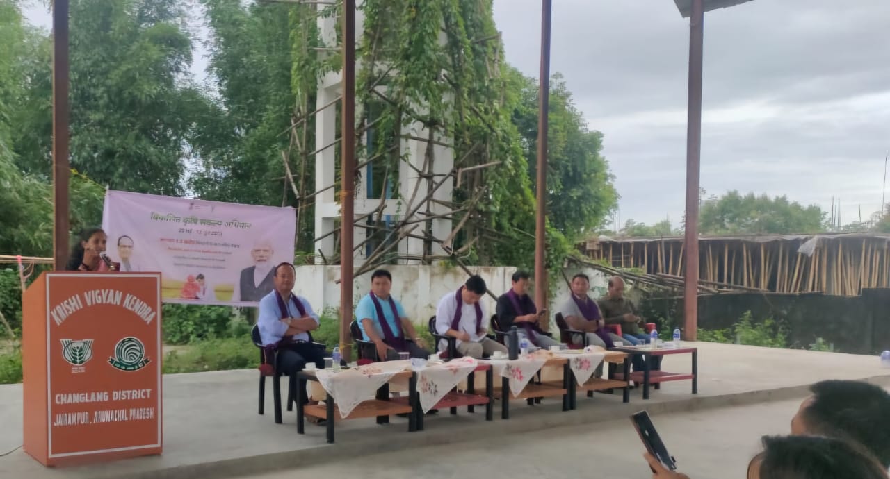 Viksit Krishi Sankalp Abhiyan started on 29th May 2025 by KVK Changlang, Jairampur, MLA Jairampur and ADC Jairampur were present