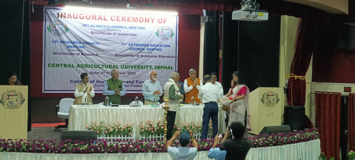 Inauguration program conducted for 14th Research Council and 10th Extension Education Council Meeting CAU Imphal dated June 04, 2025 at College of Horticulture & Forestry Pasighat