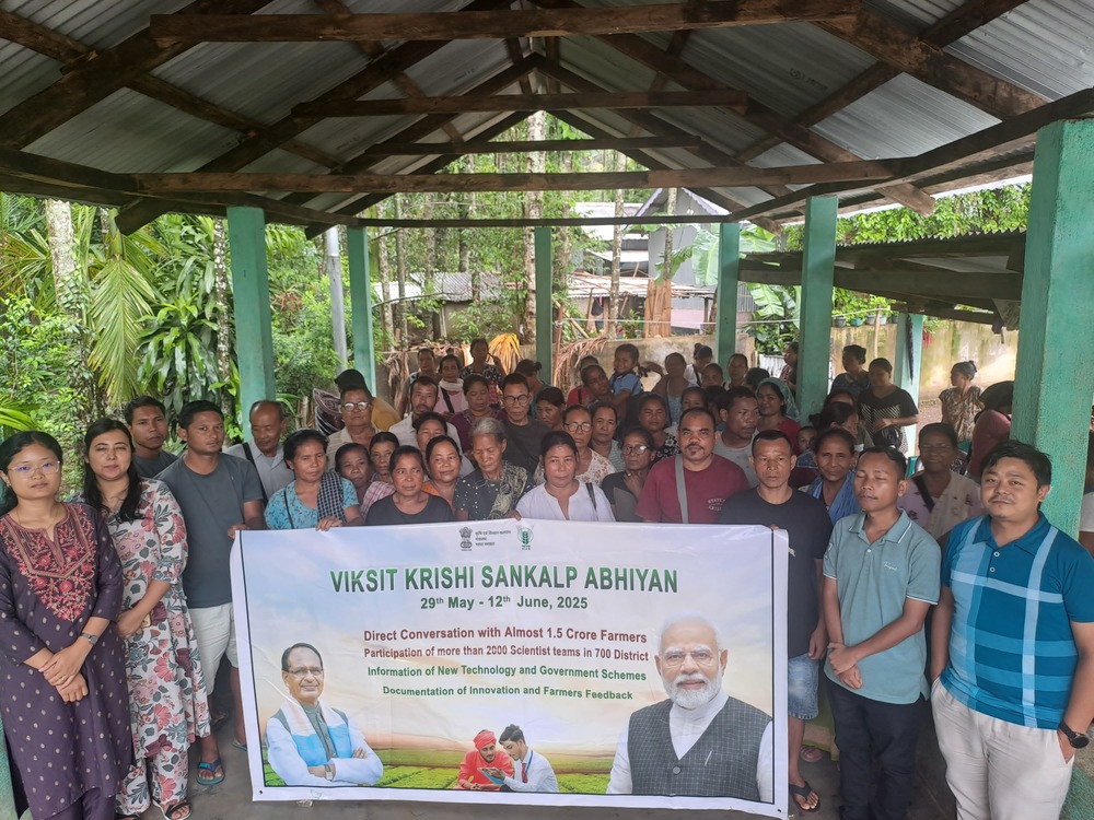6th day of the national-level VKSA program, KVK East Garo Hills scientists and officials from the line department and MTTC and VTC, CCS, Tura