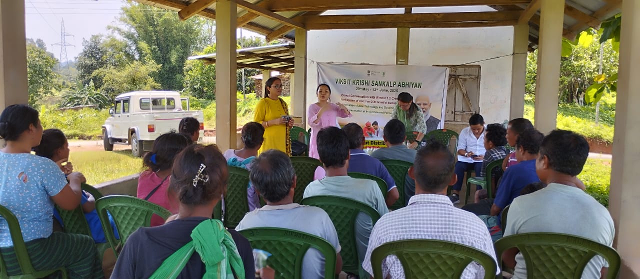 KVK East Garo Hills Team B Conducted VKSA Day 14 day Programme at Wagetgre, Rikwareng and Patranggre Villages