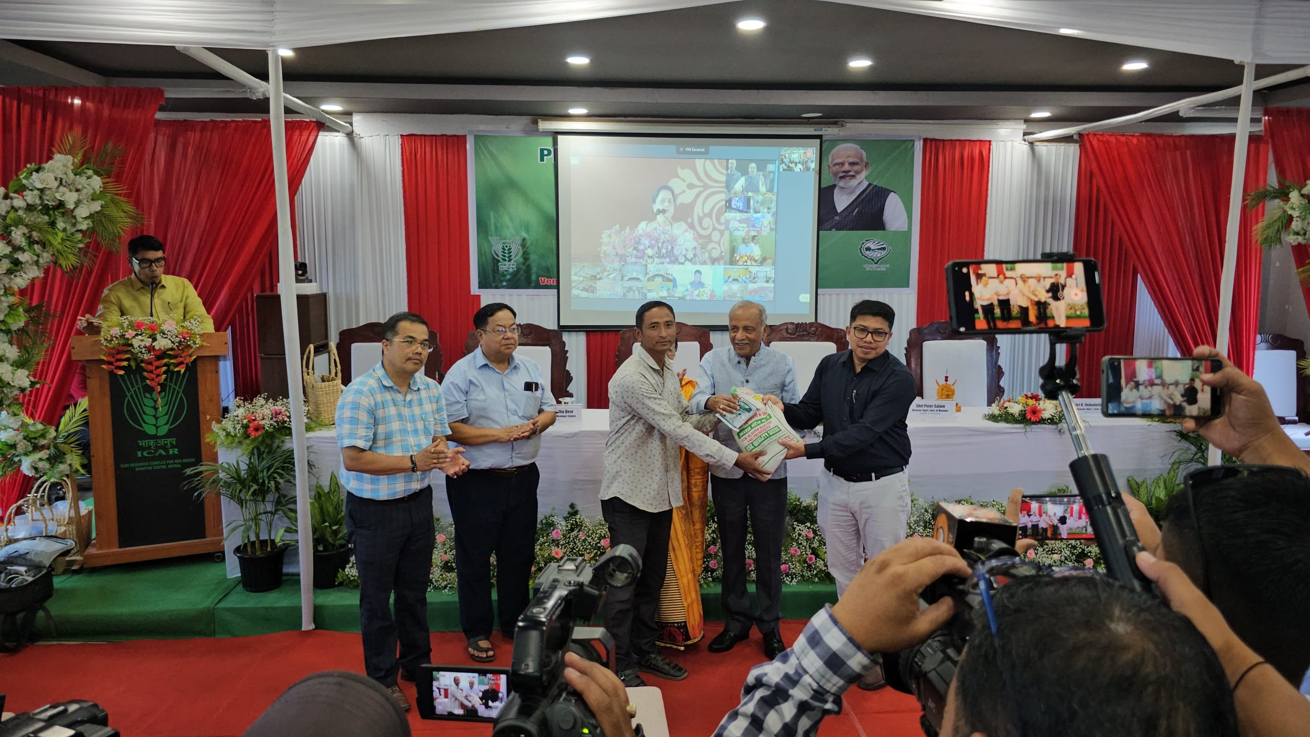 PM Kisan Diwas, commemorating the 20th instalment of the PM-Kisan Samman Nidhi Yojana celebrated at ICAR NEH Region, Manipur on 2nd August 2025