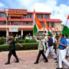 A Har Ghar Tiranga rally, led by the Hon’ble Vice-Chancellor, along with officials and staff, was organised at the headquarters premises after the flag-hoisting ceremony.