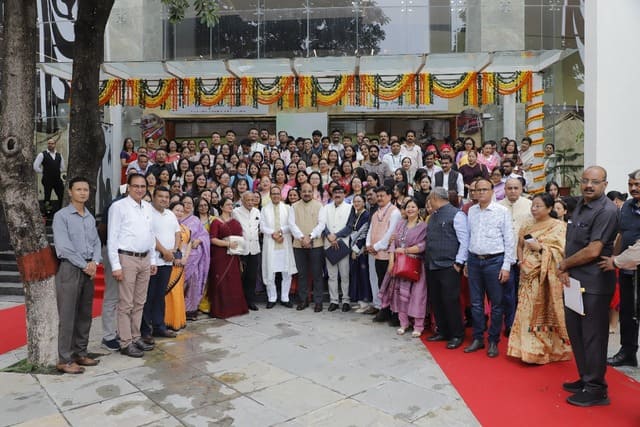 An Interaction Session with Weavers and Artisans during the National Conclave on “Weaving India Together” at the C. Subramaniam Auditorium, NASC Complex, New Delhi.