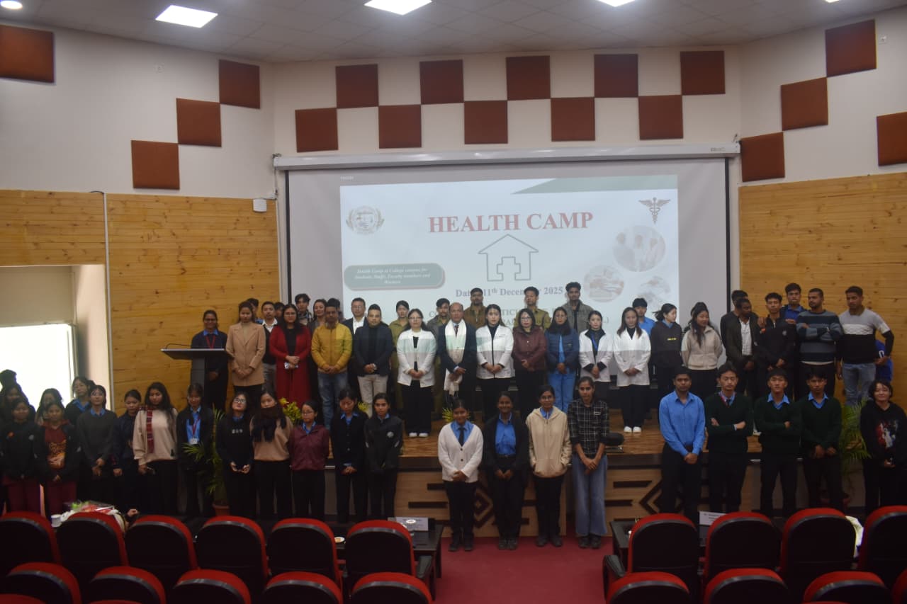 A comprehensive health camp was conducted on 11th December at the College of Horticulture, Bermiok for students, staff, faculty members and workers, in collaboration with the medical teams of COH, CAEPHT, and PHC Bermiok.