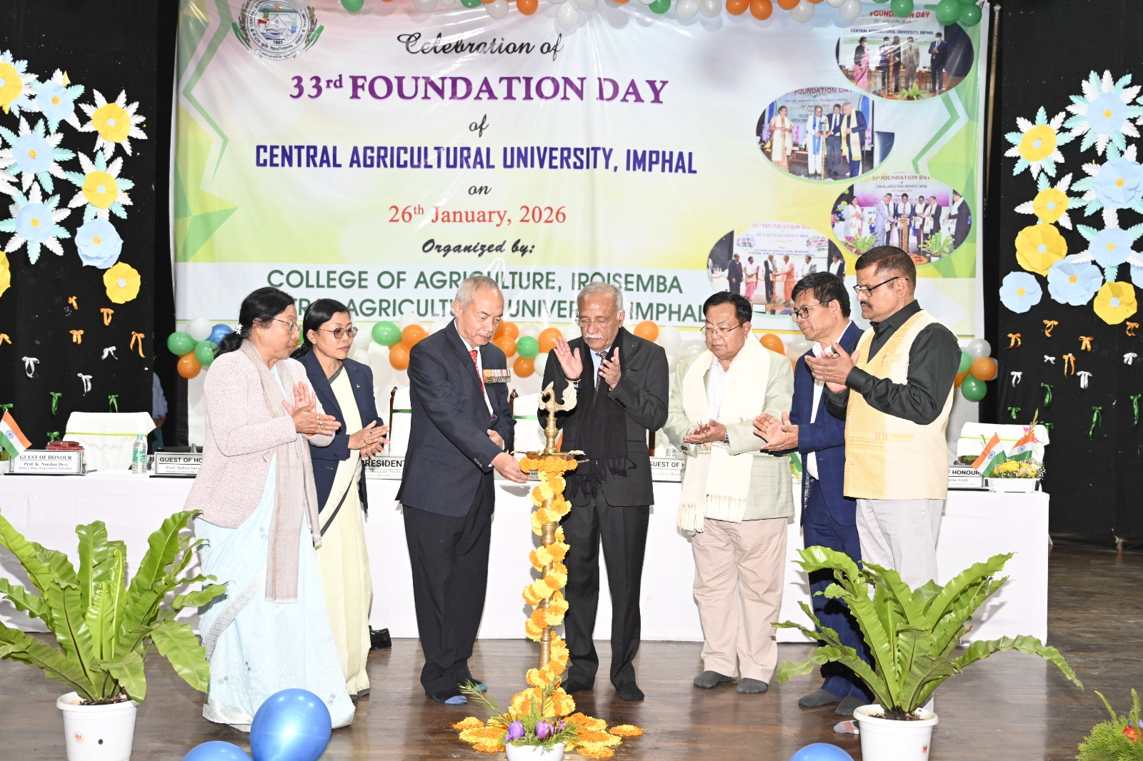 Central Agricultural University, Imphal commemorated its 33rd Foundation Day on 26th January 2026 at the College of Agriculture, Imphal