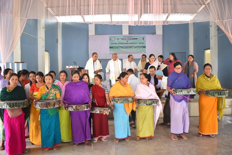 An outreach programme was conducted by the Director of Research, Central Agricultural University, Imphal at Oinam public hall, Bishnupur.