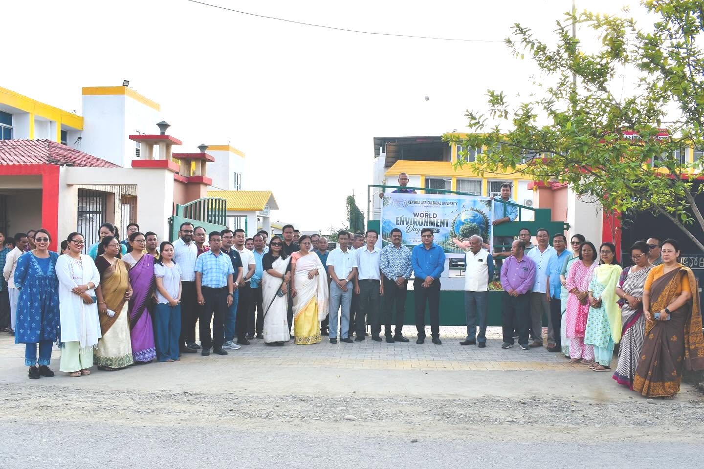 The Central Agricultural University (CAU), Imphal, Headquarters at Lamphelpat celebrated World Environment Day with a tree plantation programme