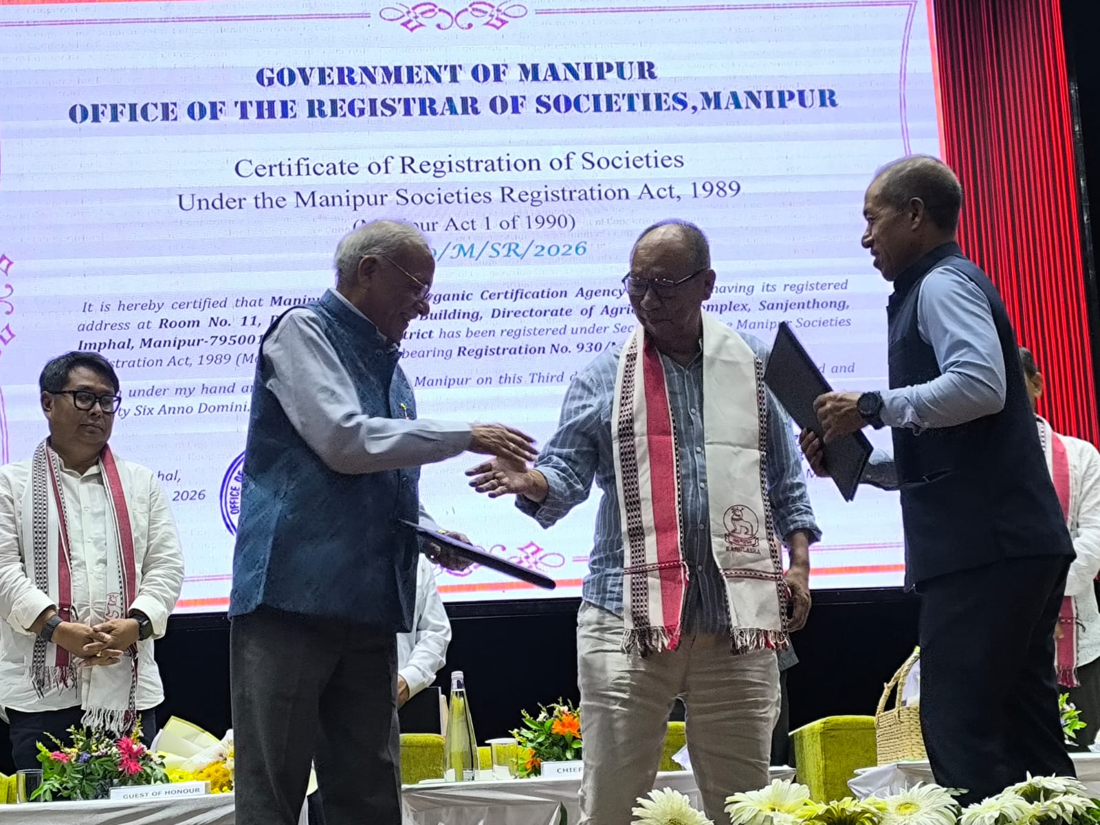 Hon’ble Vice Chancellor of CAU, Imphal, Dr. Anupam Mishra attended the State Krishi Mela 2026 organized by the Department of Agriculture, Government of Manipur