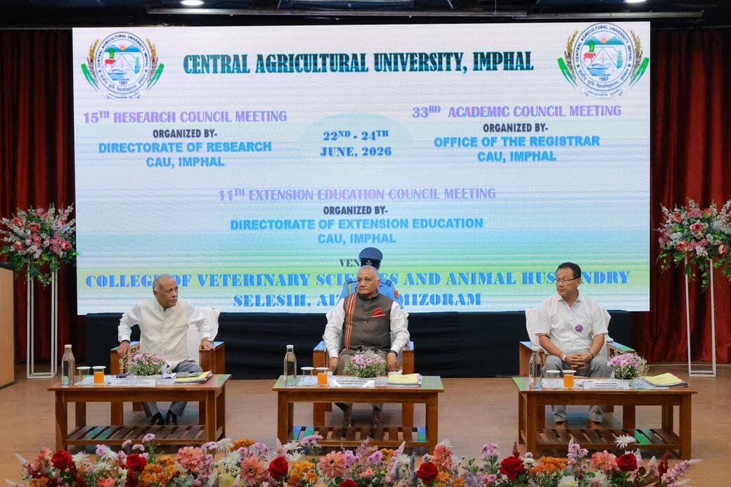 Inaugural function of the 15th Research Council Meeting, 11th Extension Education Council Meeting and 33rd Academic Council Meeting of CAU, Imphal