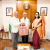 Hon’ble Vice Chancellor, CAU, Imphal, Dr. Anupam Mishra called on the Hon’ble Governor of Manipur, Shri Ajay Kumar Bhalla, on 14th July 2026.