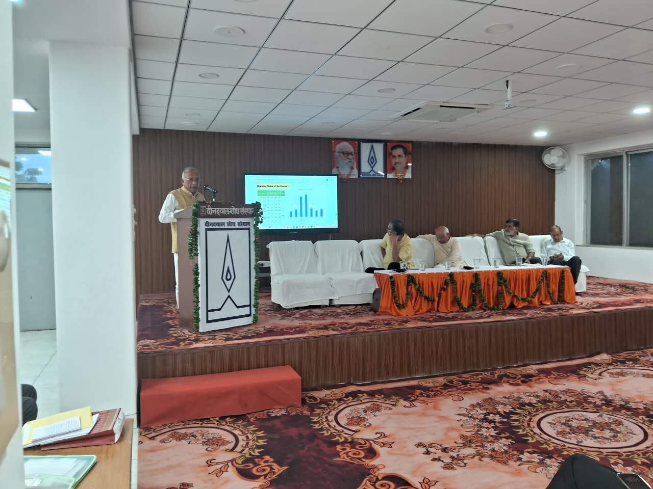 Hon’ble Vice Chancellor, Central Agricultural University, Imphal Dr. Anupam Mishra presented the overview of Aditya Prabha Gram